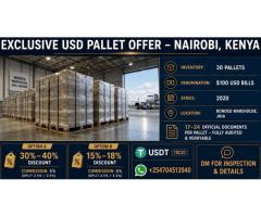 EXCLUSIVE USD PALLET OPPORTUNITY — NAIROBI, KENYA